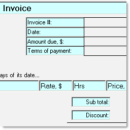 Advanced customizable invoices.