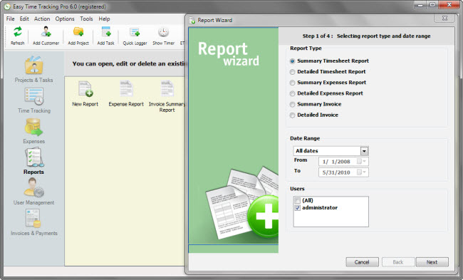 generate reports